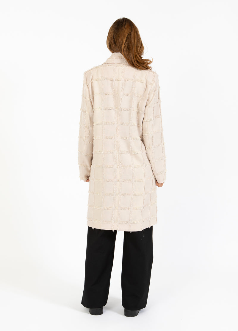 Coster Copenhagen TEXTURERAD LÅNGROCK Outerwear Creme - 241