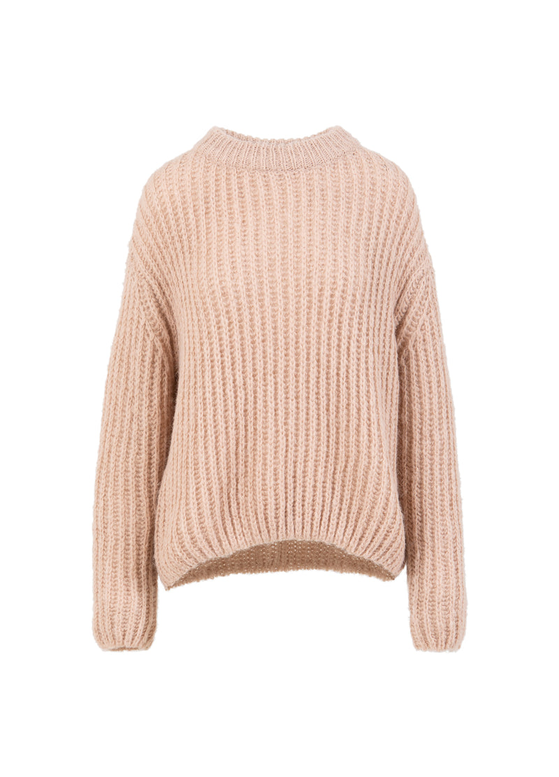 Coster Copenhagen TJOCK STICKAD Knitwear Desert sand - 329