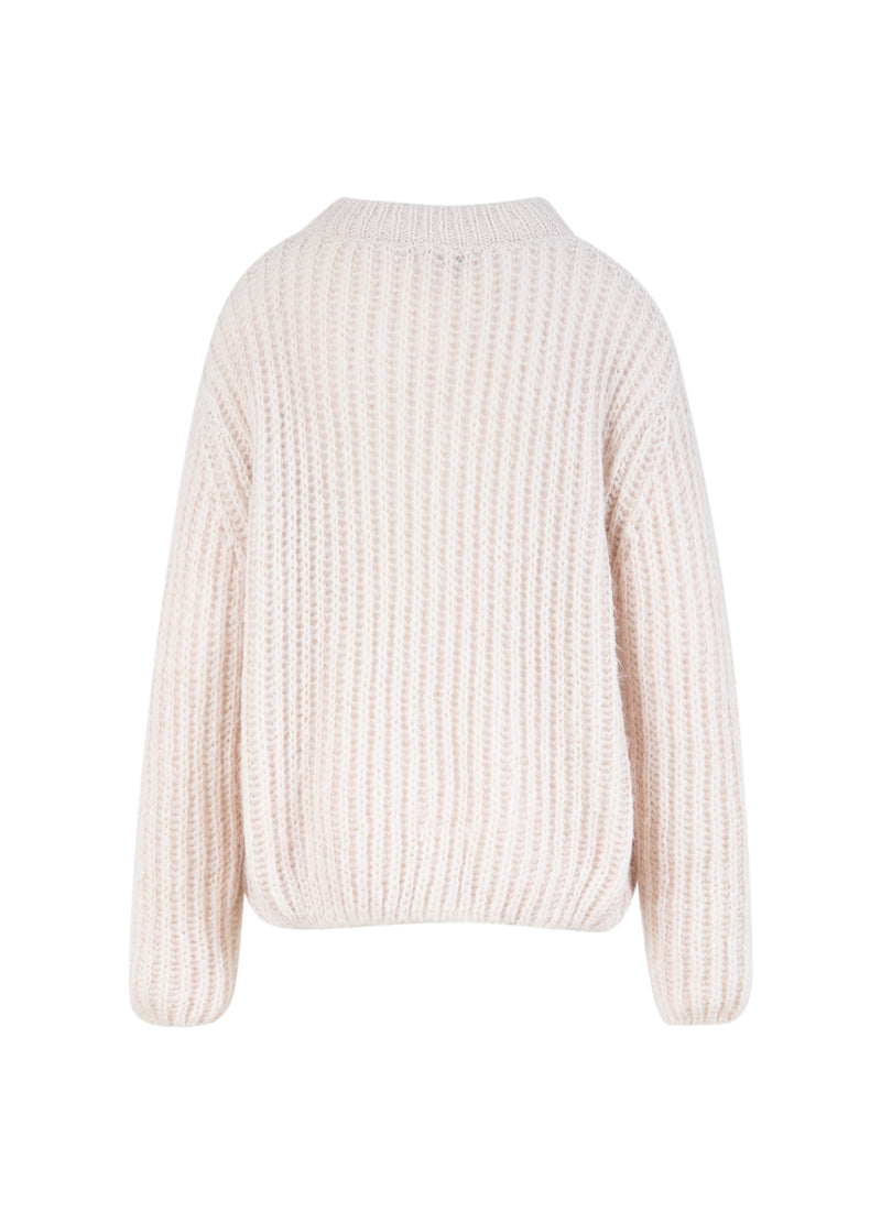 Coster Copenhagen TJOCK STICKAD Knitwear Dusty creme - 224