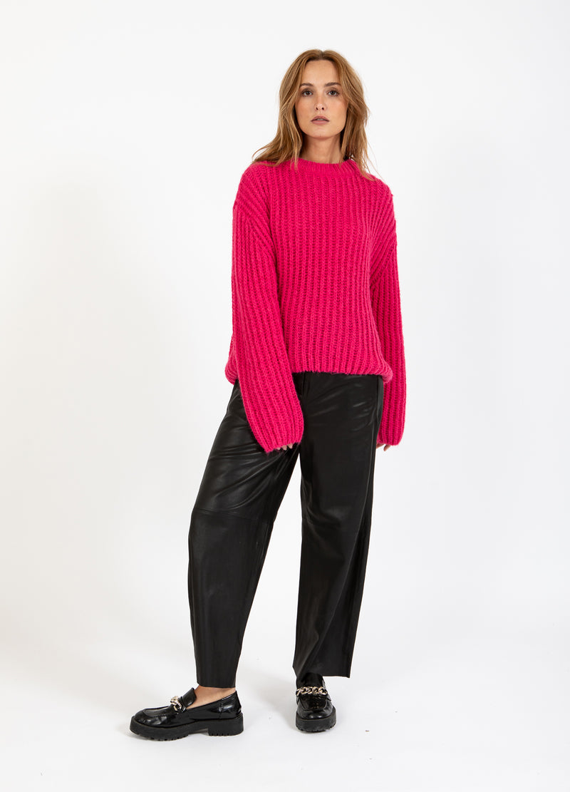 Coster Copenhagen TJOCK STICKAD Knitwear Intense pink - 659