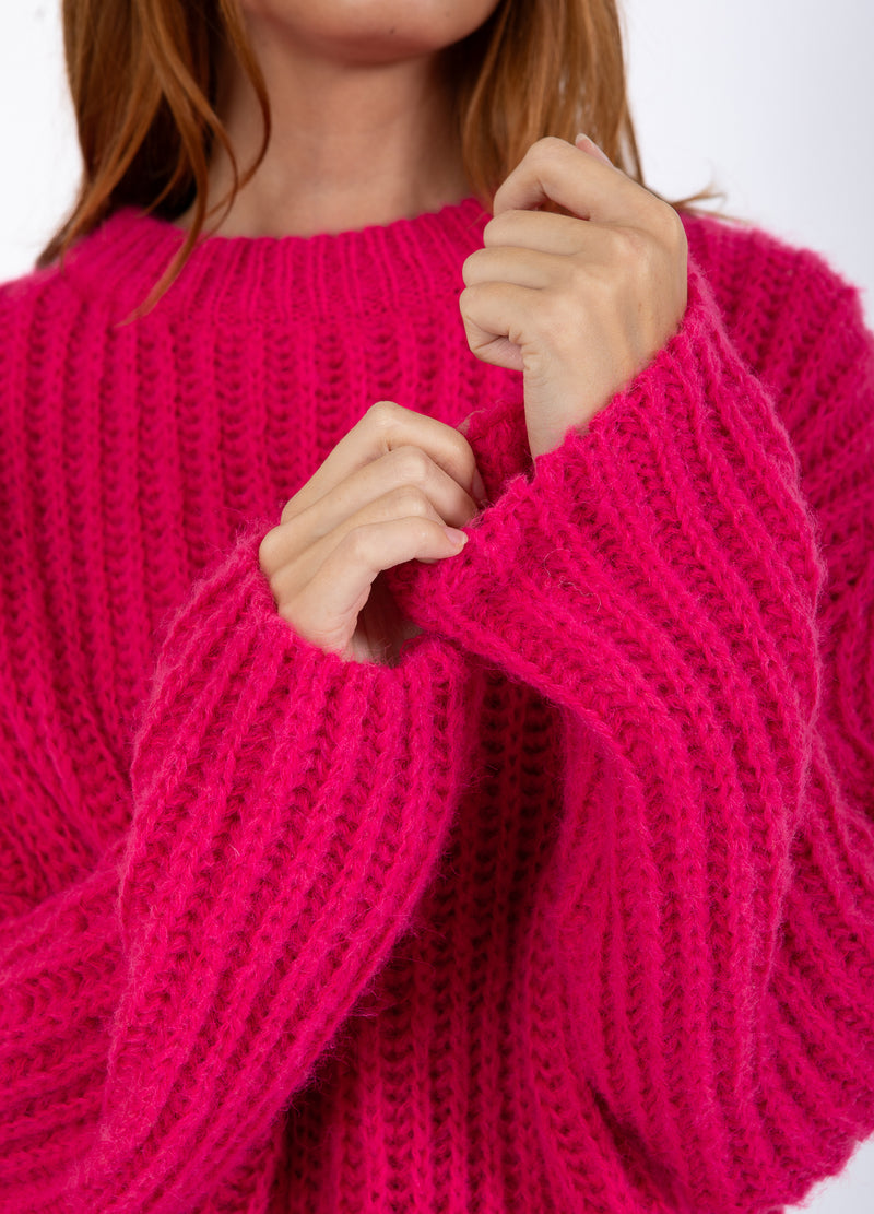 Coster Copenhagen TJOCK STICKAD Knitwear Intense pink - 659