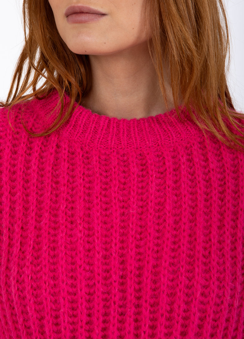 Coster Copenhagen TJOCK STICKAD Knitwear Intense pink - 659