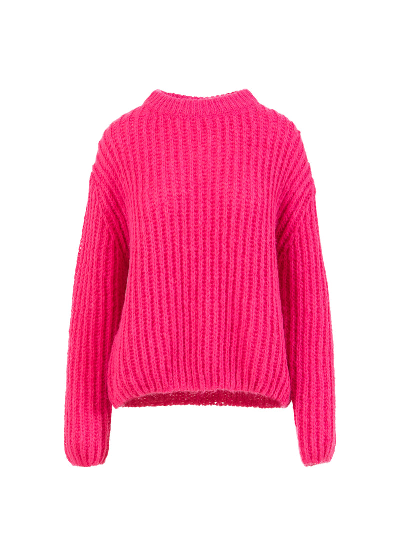 Coster Copenhagen TJOCK STICKAD Knitwear Intense pink - 659