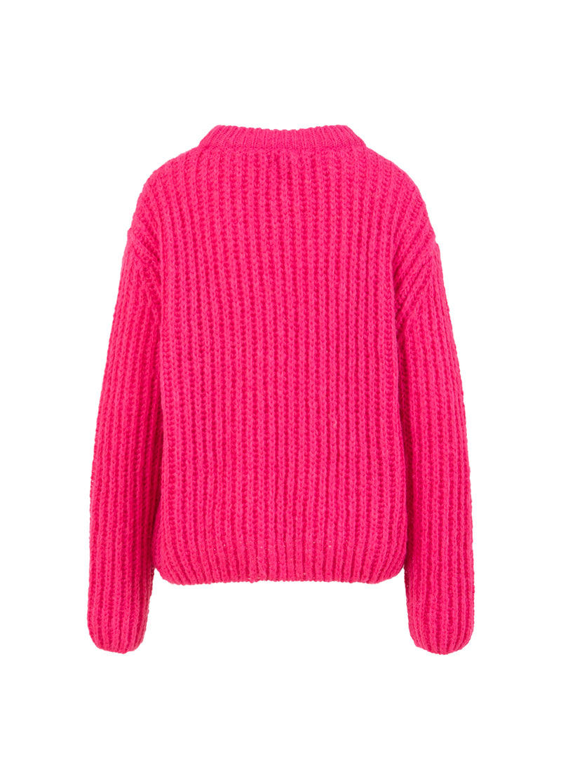 Coster Copenhagen TJOCK STICKAD Knitwear Intense pink - 659