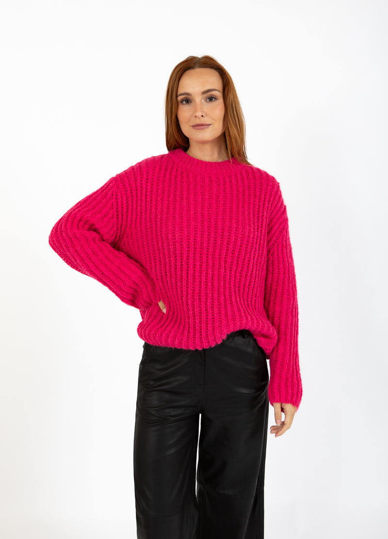 Coster Copenhagen TJOCK STICKAD Knitwear Intense pink - 659