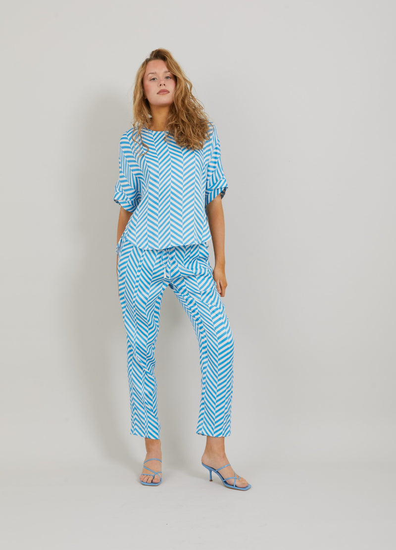 Coster Copenhagen TOPP M. FISKBENSMÖNSTER Shirt/Blouse Heringbone print - 918