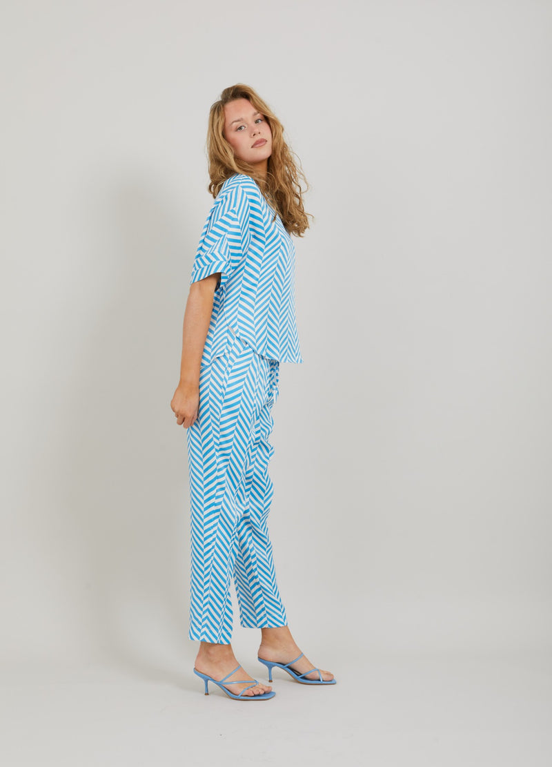 Coster Copenhagen TOPP M. FISKBENSMÖNSTER Shirt/Blouse Heringbone print - 918
