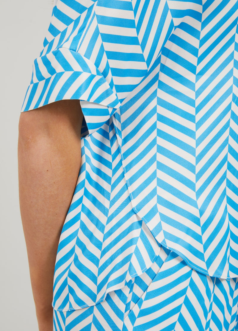 Coster Copenhagen TOPP M. FISKBENSMÖNSTER Shirt/Blouse Heringbone print - 918