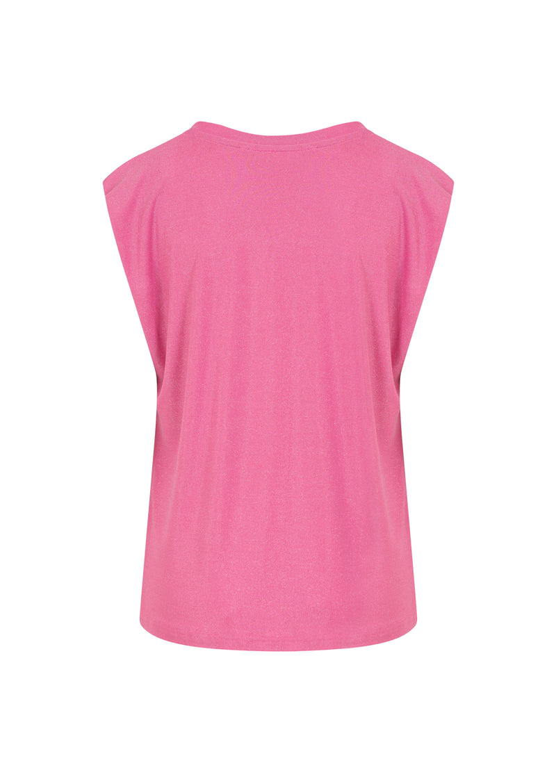 Coster Copenhagen TOP I LUREX JERSEY Shirt/Blouse Bon bon pink - 671