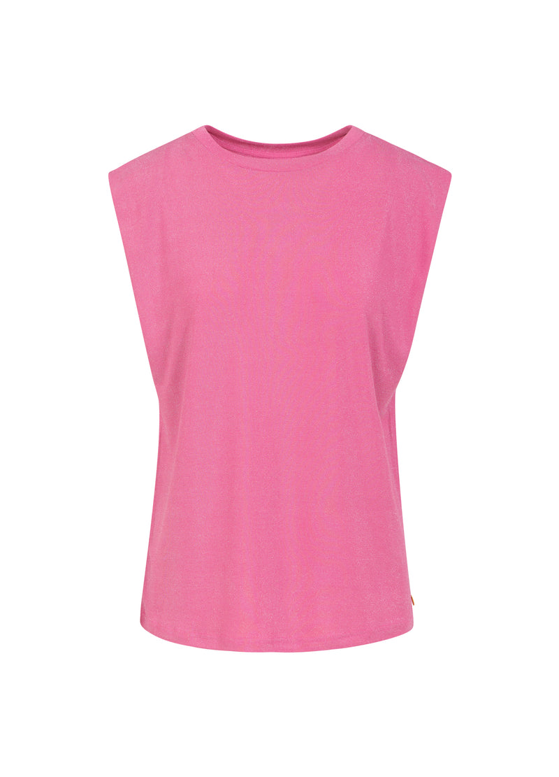 Coster Copenhagen TOP I LUREX JERSEY Shirt/Blouse Bon bon pink - 671