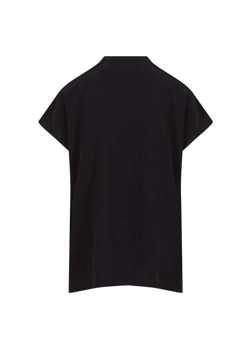 Coster Copenhagen TOP MED STÅKRAGE Shirt/Blouse Black - 100