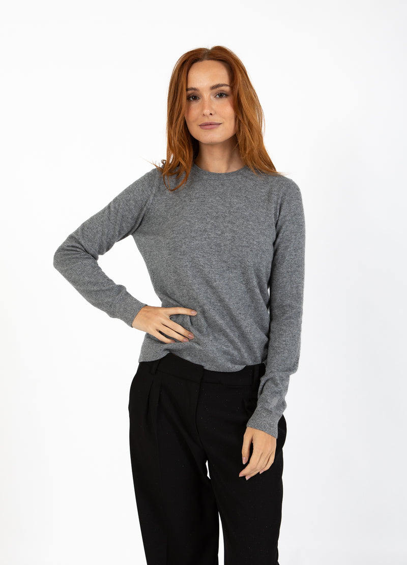 Coster Copenhagen TRÖJA I KASCHMIR Knitwear Grey melange - 142