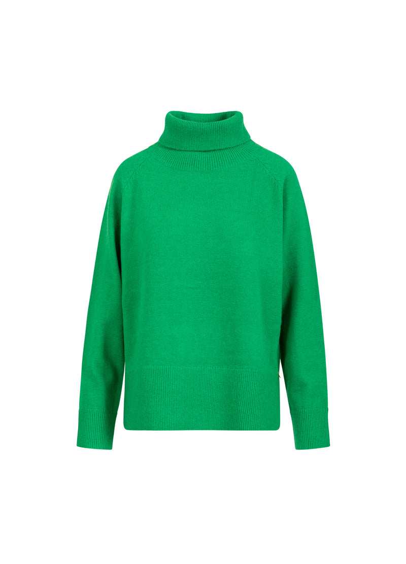 Coster Copenhagen TRÖJA MED HÖG HALS - BEKVÄM Knitwear Lush green - 444