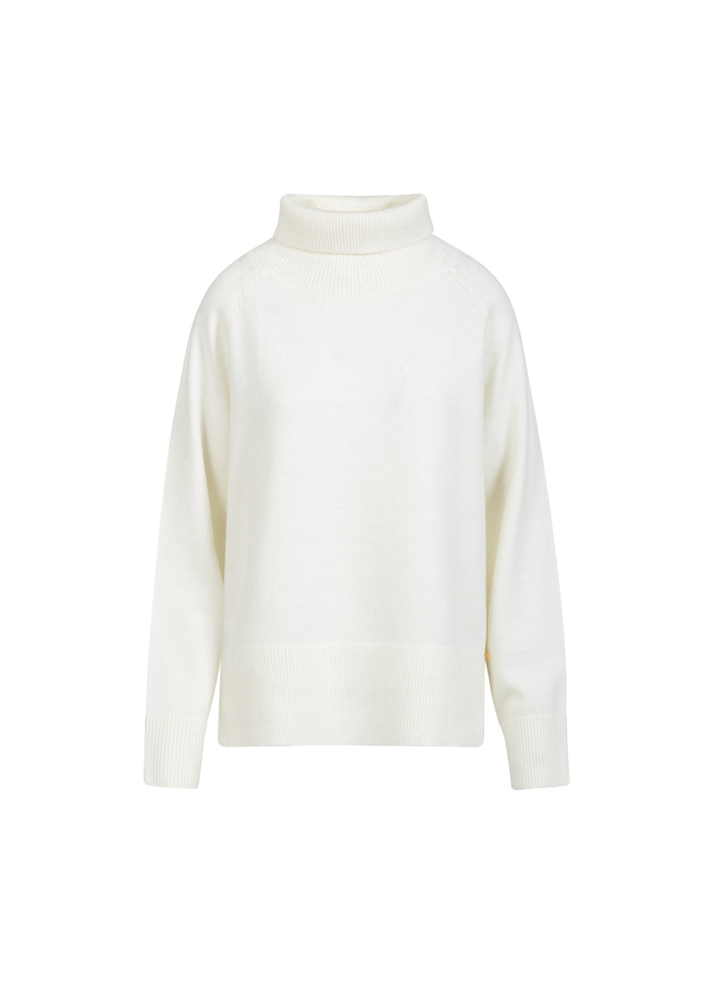 Coster Copenhagen TRÖJA MED HÖG HALS - BEKVÄM Knitwear White - 200