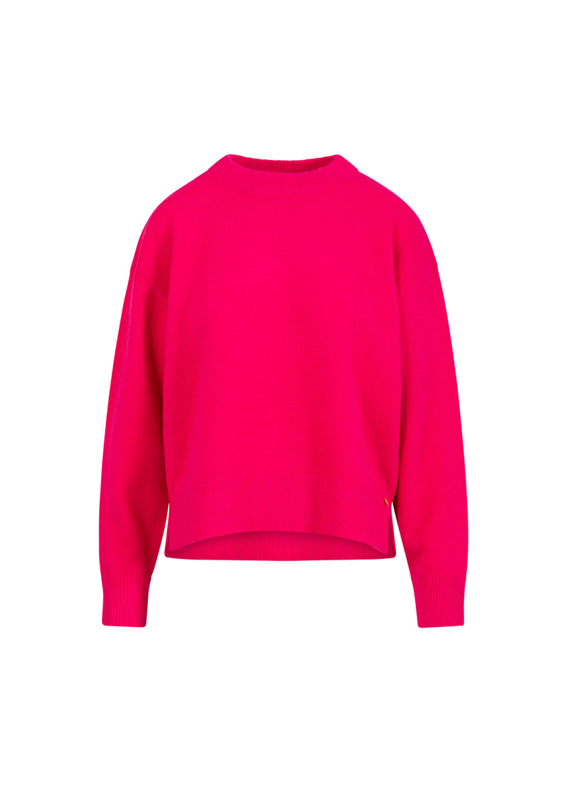 Coster Copenhagen TRÖJA MED RUNDHALSE - BEKVÄM Knitwear Hot pink - 683