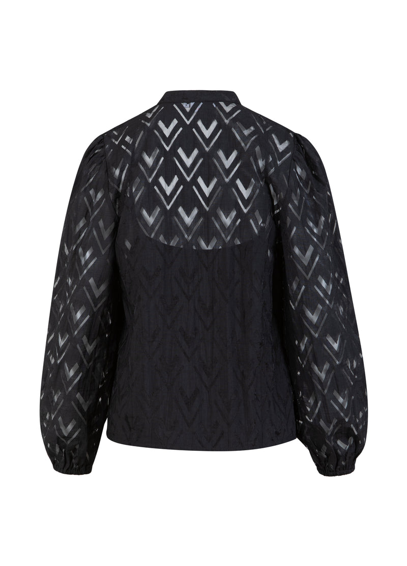 Coster Copenhagen TRÖJA MED V-HALS Shirt/Blouse Black - 100