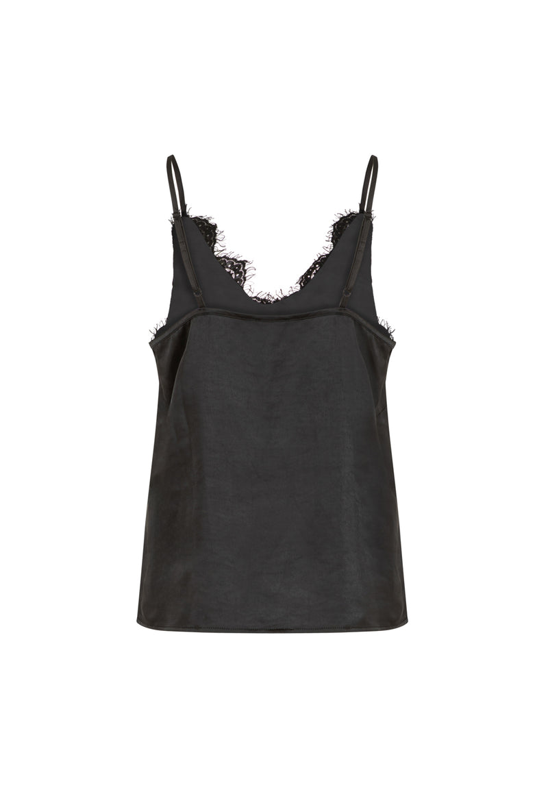 Coster Copenhagen Top with lace detail Top - Short sleeve Black - 100