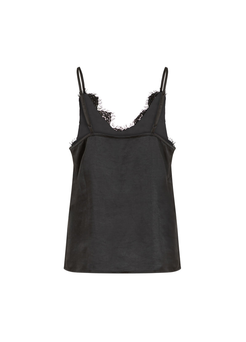Coster Copenhagen Top with lace detail Top - Short sleeve Black - 100