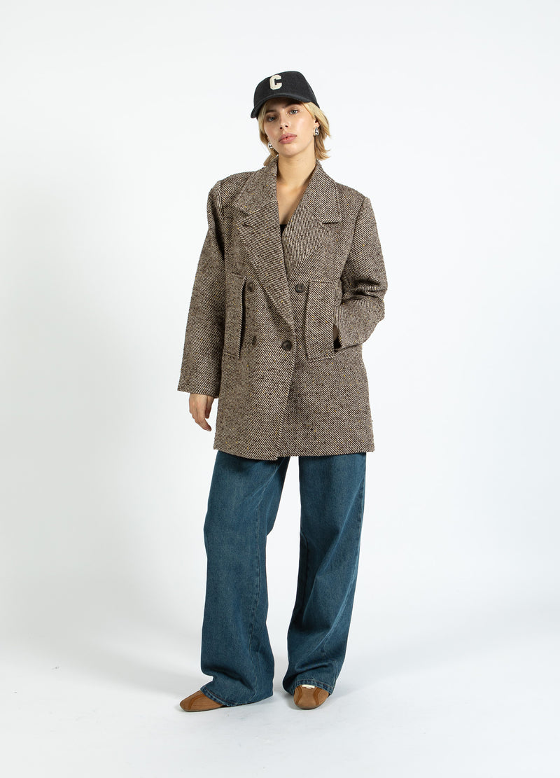 Coster Copenhagen ULLJACKA Outerwear Graphic tweed - 998