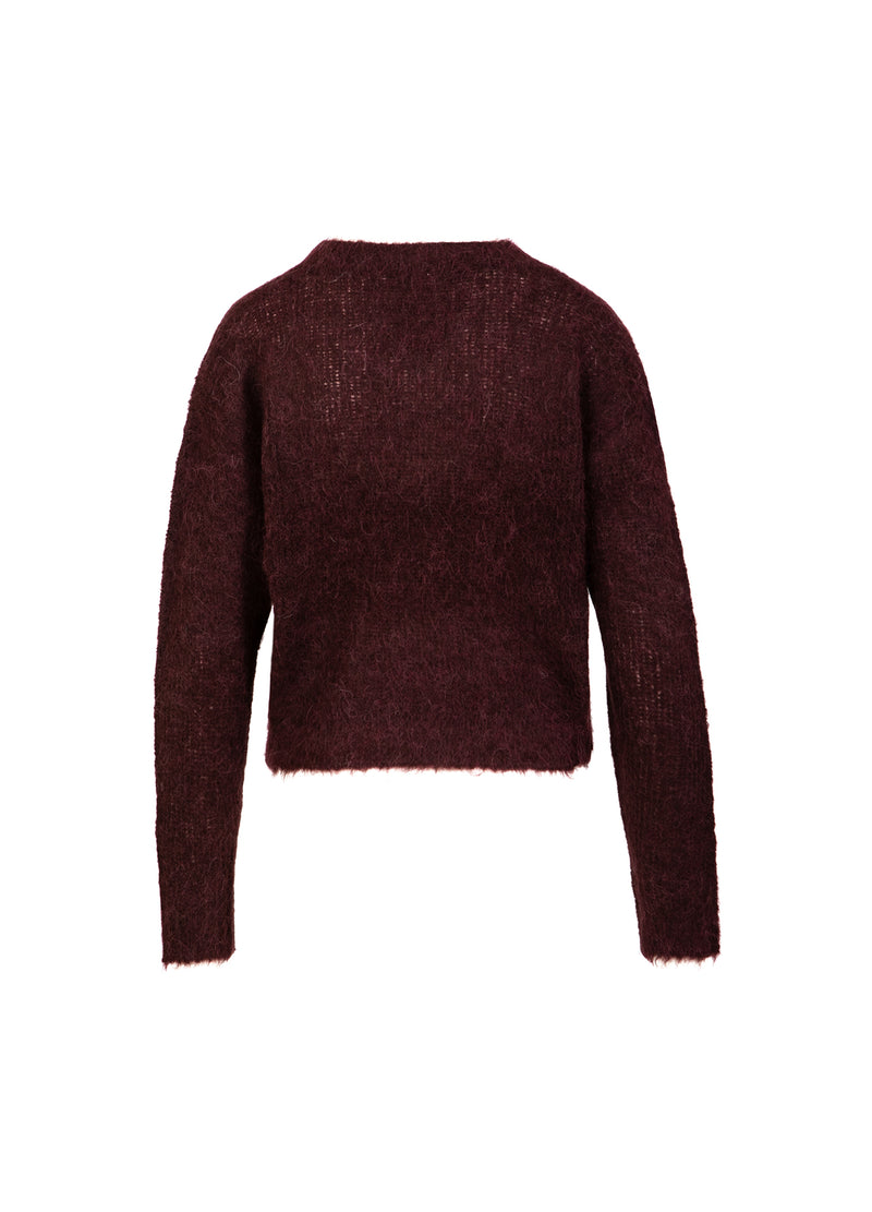 Coster Copenhagen V-HALSSTRICK I ALPACKA Knitwear Bordeaux - 653