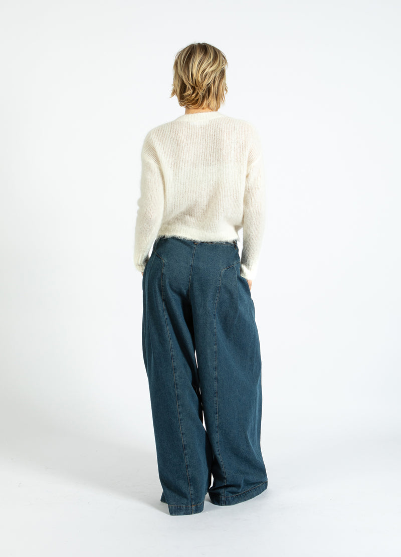 Coster Copenhagen V-HALSSTRICK I ALPACKA Knitwear Off White - 202
