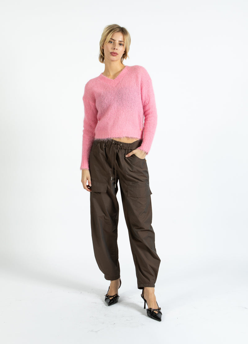 Coster Copenhagen V-HALSSTRICK I ALPACKA Knitwear Tropical pink - 689