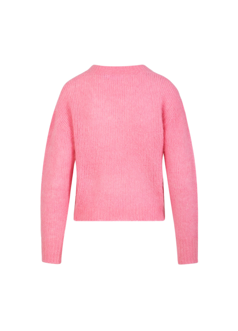 Coster Copenhagen V-HALSSTRICK I ALPACKA Knitwear Tropical pink - 689