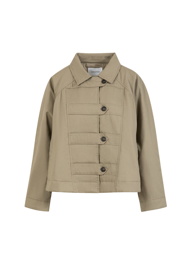Coster Copenhagen VADDAD MILITÄRJACKA Outerwear Hunter Green - 486