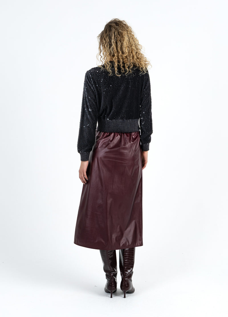 Coster Copenhagen VATTEN TYLL KORTÄRMAD TRÖJA Shirt/Blouse Black - 100