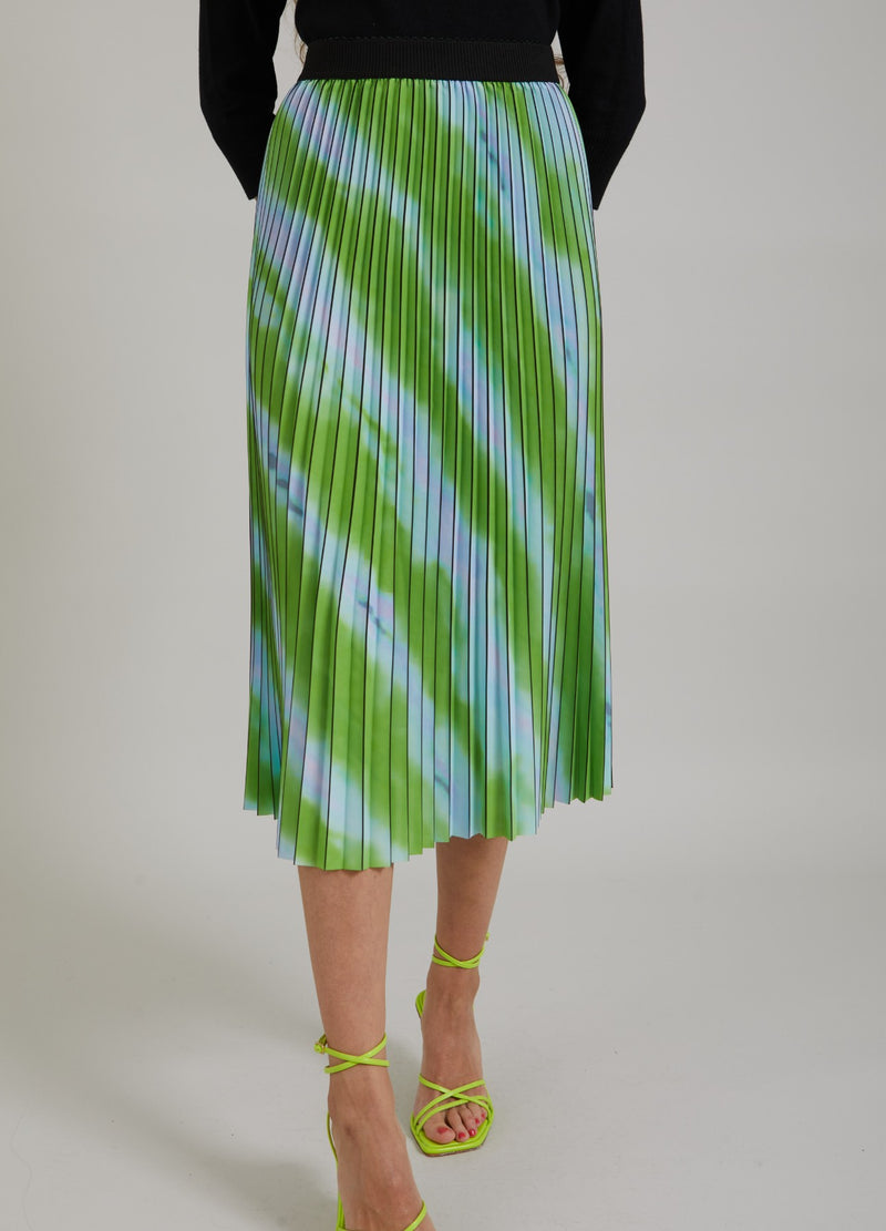 Coster Copenhagen  VECKAD KJOL M. BLEKT RANDIGT MÖNSTER  Skirt Faded stripe print - 903