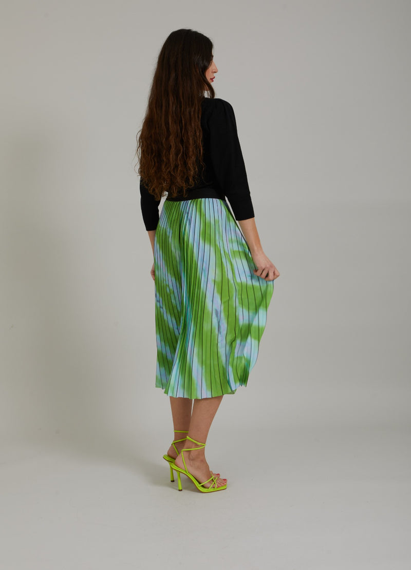 Coster Copenhagen  VECKAD KJOL M. BLEKT RANDIGT MÖNSTER  Skirt Faded stripe print - 903