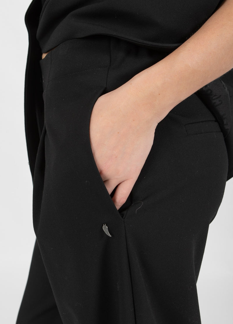 Coster Copenhagen VIDA AFFÄRSBYXOR - SILLE PASSFORM Pants Black - 100