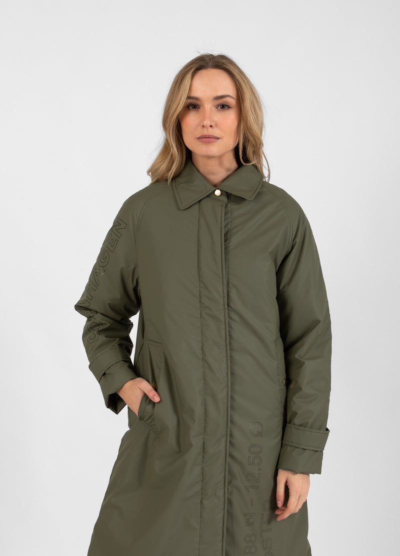 Coster Copenhagen VINTER REGNROCK Outerwear Dusty green - 465