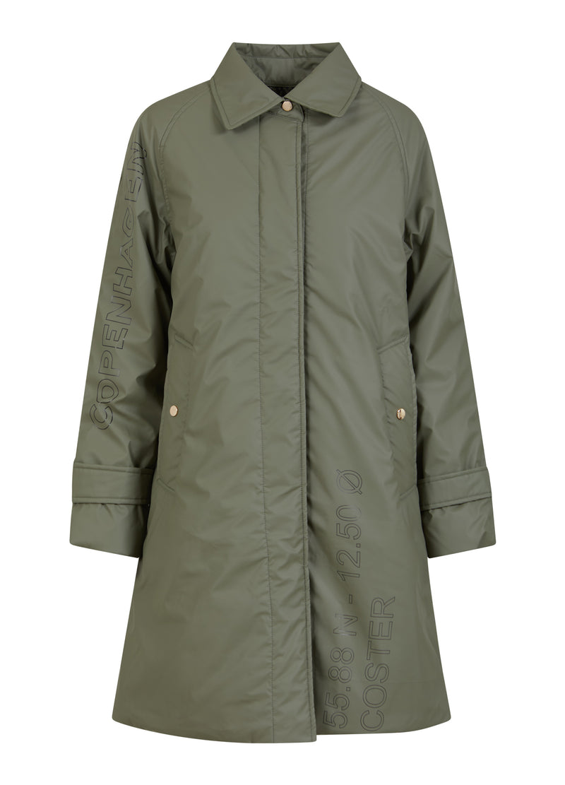 Coster Copenhagen VINTER REGNROCK Outerwear Dusty green - 465