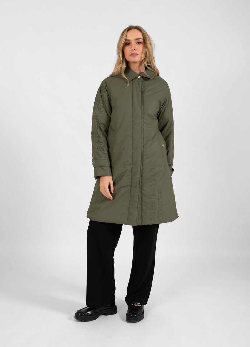 Coster Copenhagen VINTER REGNROCK Outerwear Dusty green - 465