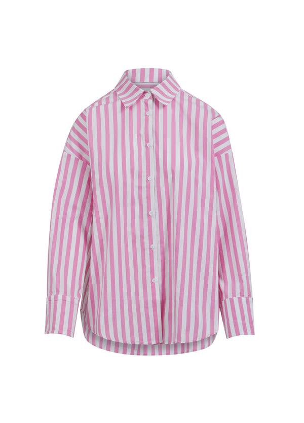 CC Heart  CC HEART HARPER ÖVERDIMENSIONERAD SKJORTA M. RÄNDER Shirt/Blouse Pink stripes - 907