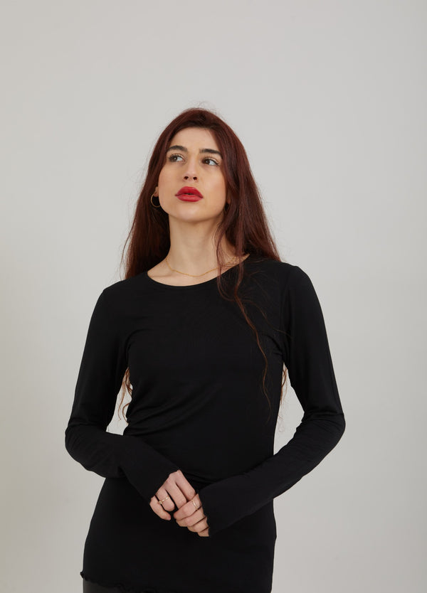 CC Heart CC HEART LÅNGÄRMAD TOPP Shirt/Blouse Black - 100