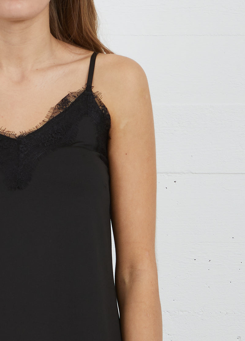 CC Heart CC HEART SLIPKJOL MED SPETS Dress Black - 100