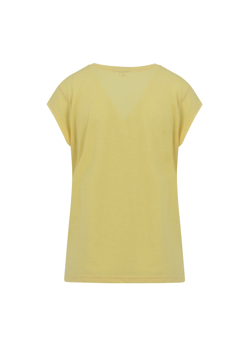 CC Heart CC HEART V-AUSSCHNITT T-SHIRT T-Shirt Sunny Yellow - 700