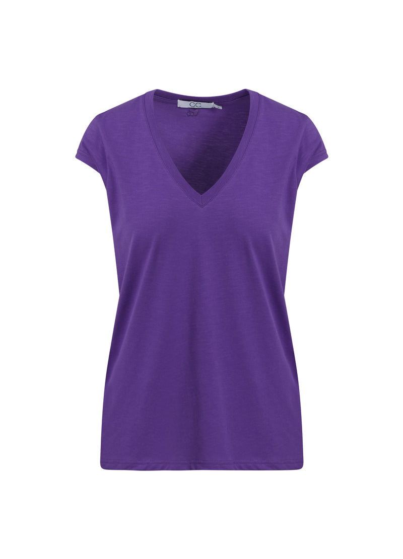 CC Heart CC HEART V-RINGAD T-SHIRT T-Shirt Warm purple - 803
