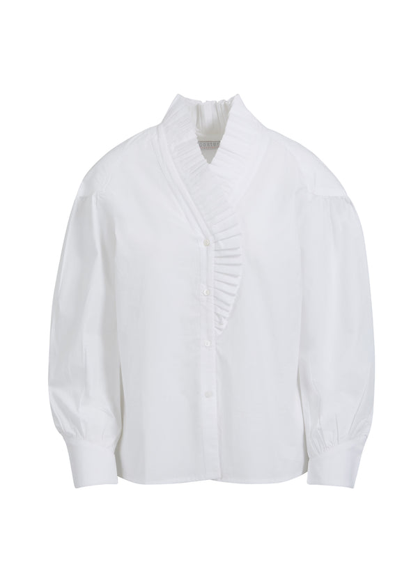 Coster Copenhagen  SKJORTA M. VOLANGER Shirt/Blouse White - 200