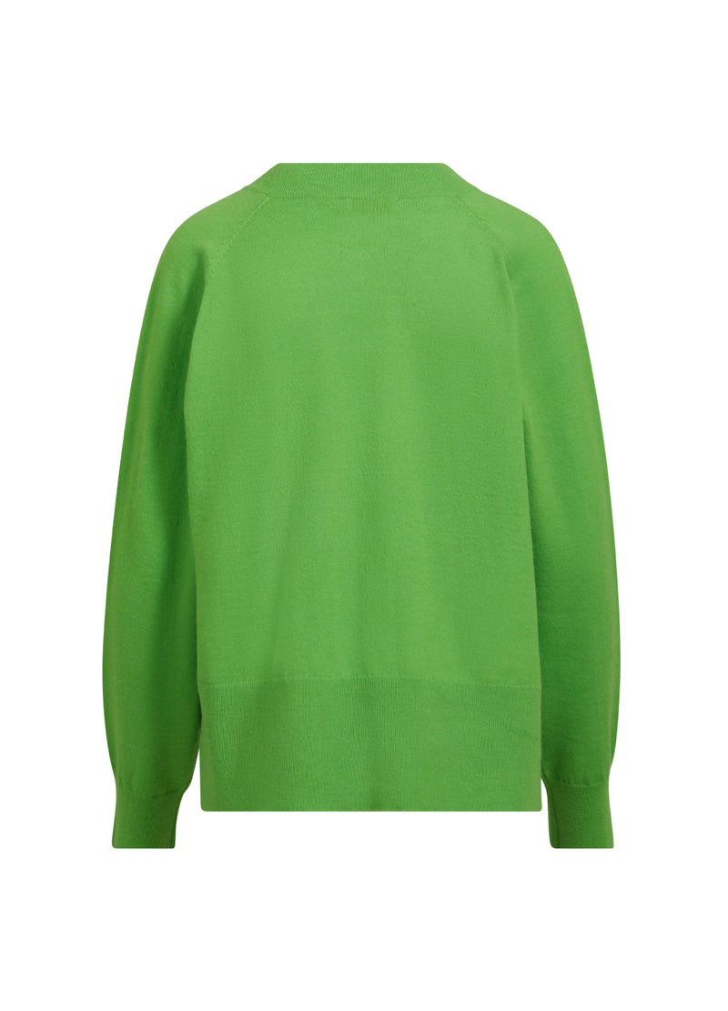 Coster Copenhagen  STICKAD CARDIGAN Knitwear Flashy green - 459