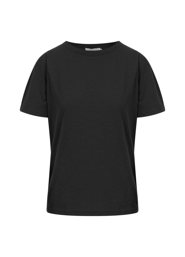 Coster Copenhagen  T-SHIRT M. PRESSVECK T-Shirt Black - 100