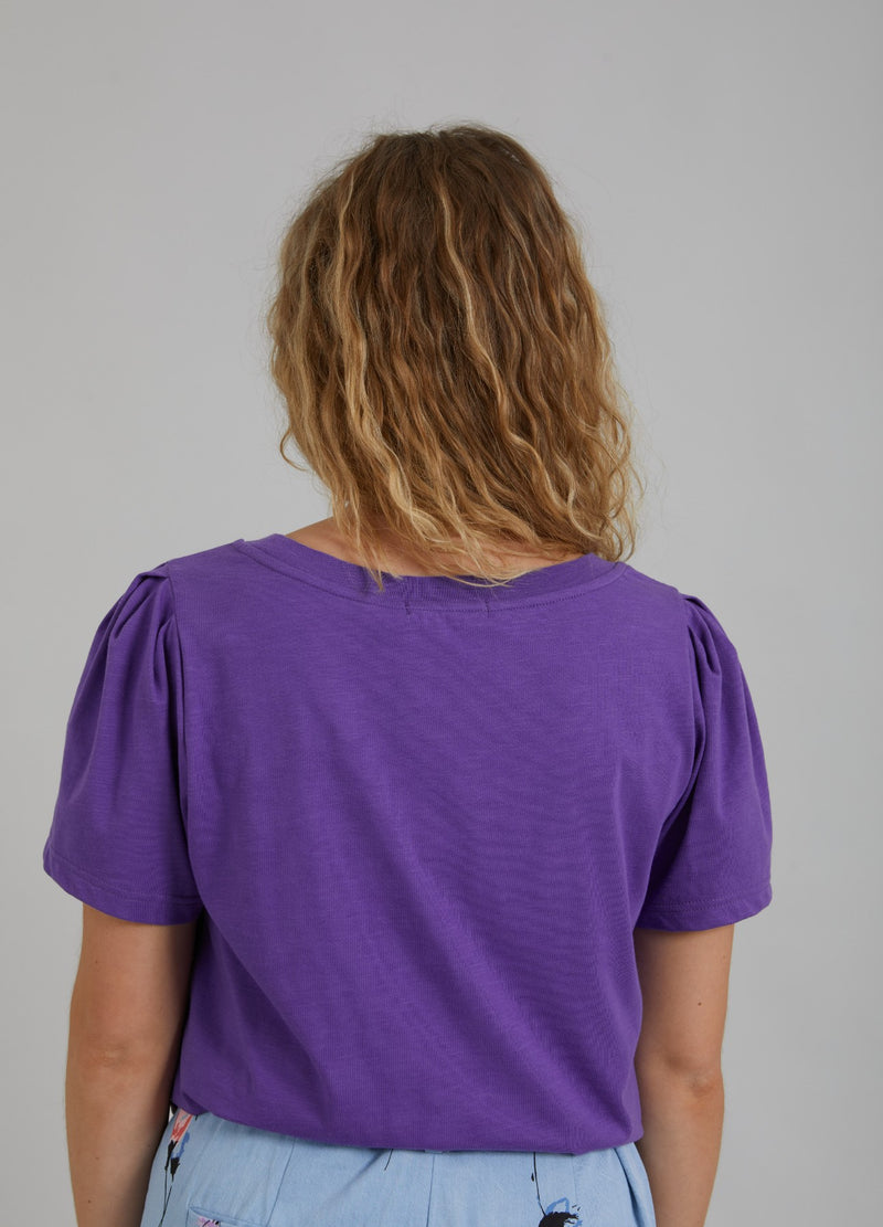 Coster Copenhagen  T-SHIRT M. PRESSVECK T-Shirt Warm purple - 846