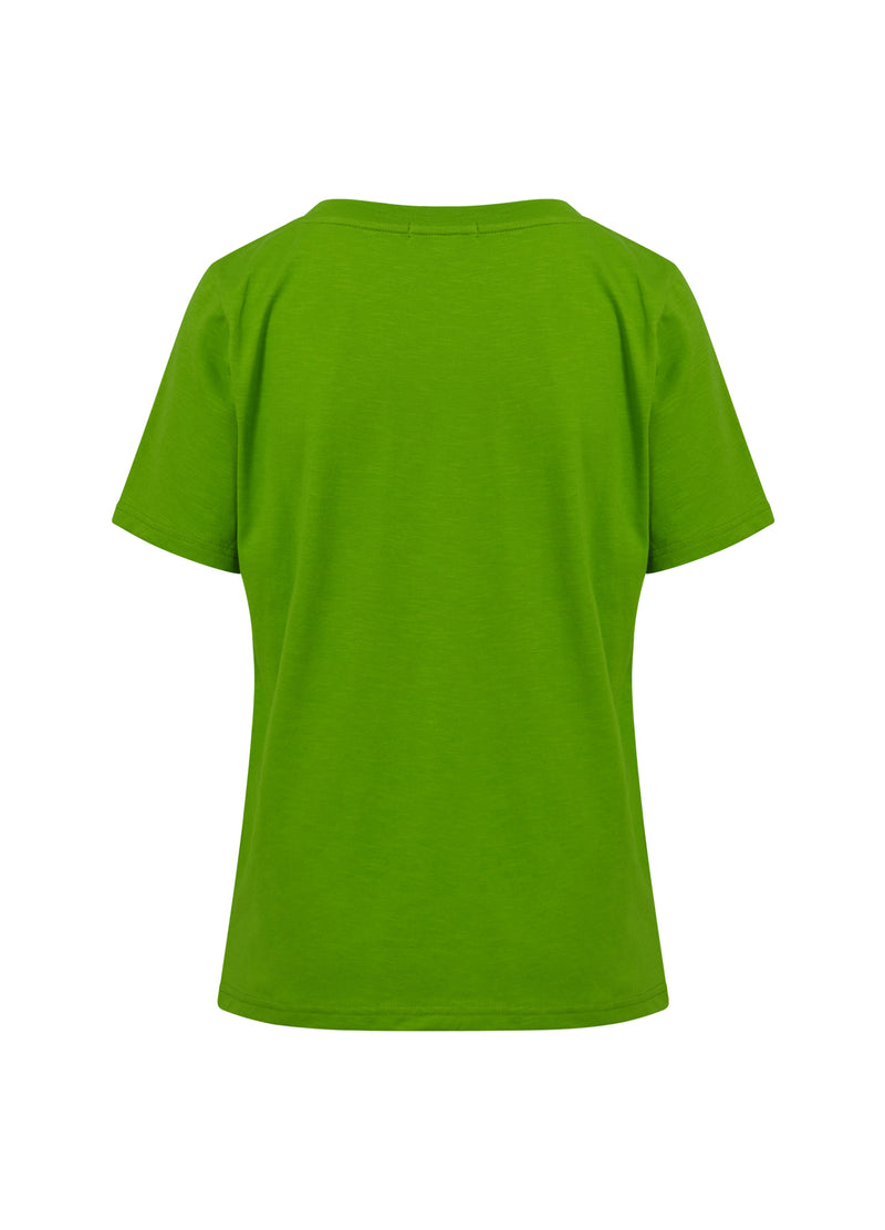 Coster Copenhagen  T-SHIRT M. SVAMP-TRYCK T-Shirt Flashy green - 459